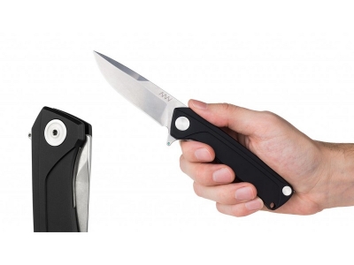 ANV Knives - ACTA NON VERBA - Z100 Linerlock glatte Klinge G10 Stonewashed