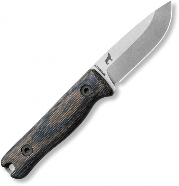 Reiff Knives F3 EDC Magna Micarta Black Green Leder